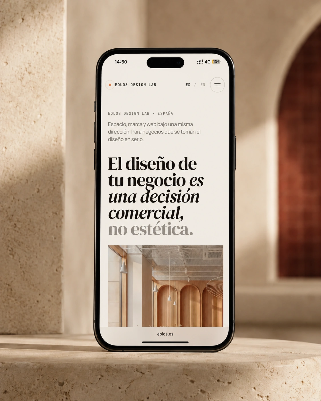 EOLOS España en formato móvil